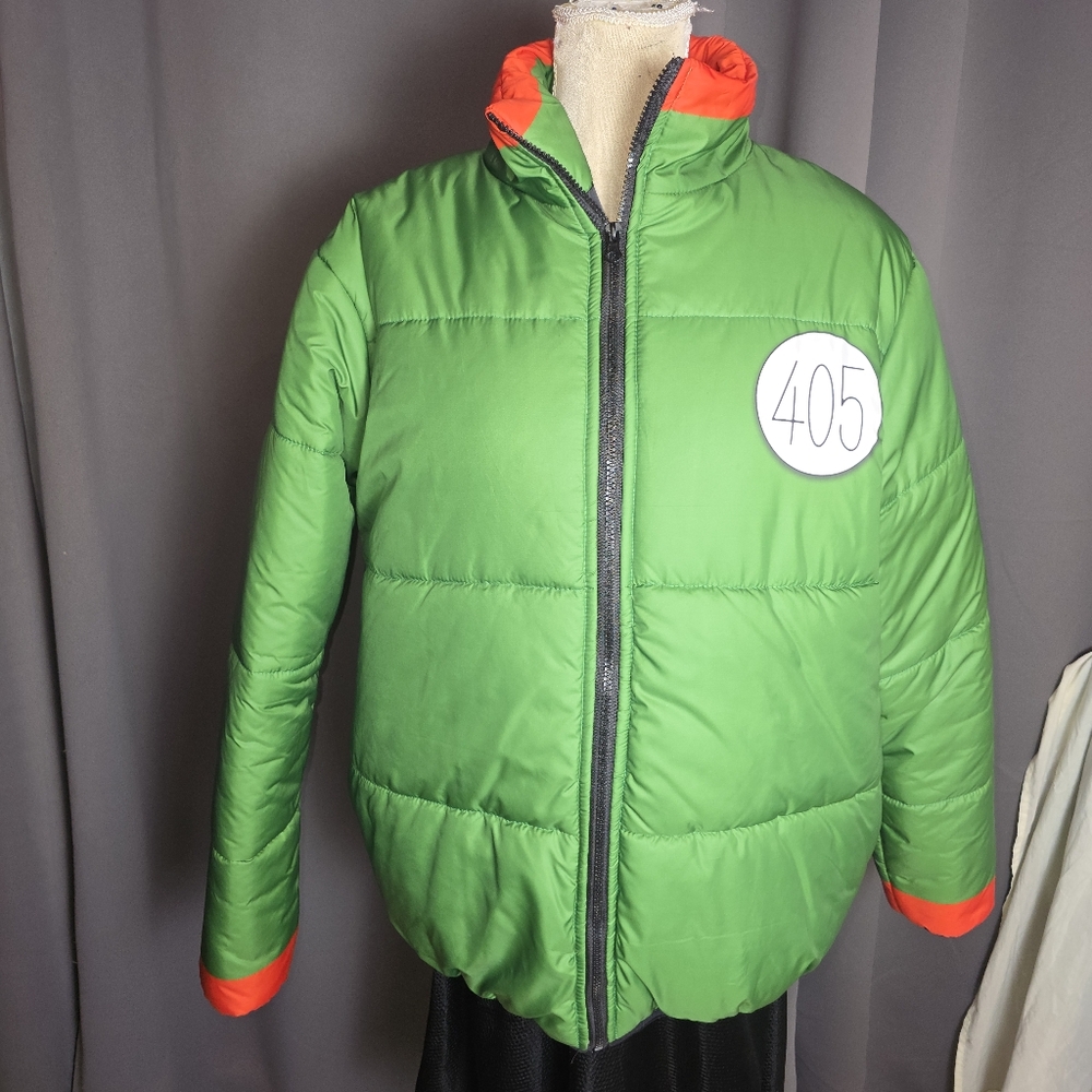 Haka Culture Gon Freecss 405 Hunter x Hunter Green Puffer Jacket Mens M